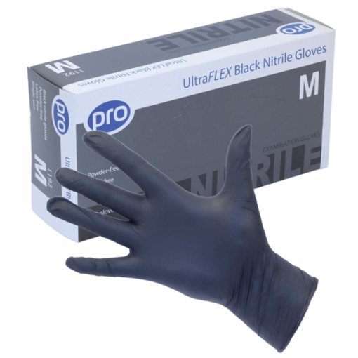 Pro UltraFLEX Black Nitrile Gloves